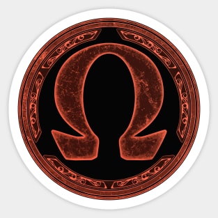 Omega Symbol Sticker